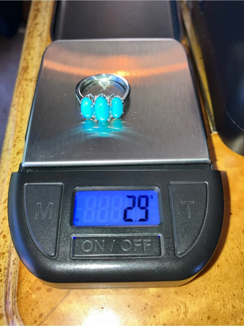 Sleeping Beauty Turquoise Sterling Silver Ring Size 6